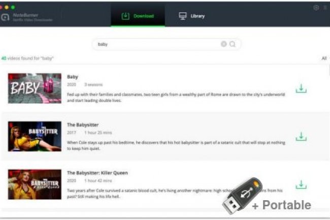 NoteBurner Netflix Video Downloader 1.1.1 + Portable