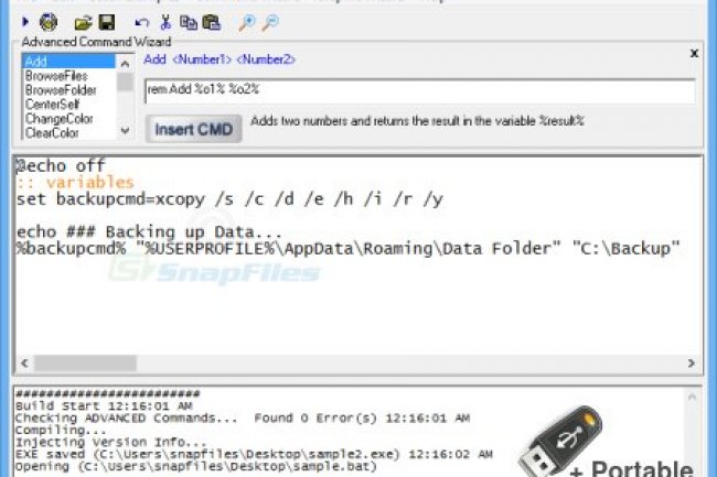 Advanced BAT to EXE Converter Free v4.62 + Portable