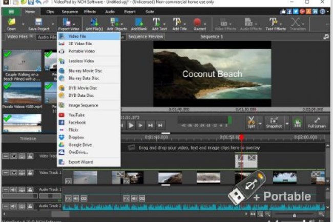VideoPad Video Editor Pro v17.04 Beta + Portable