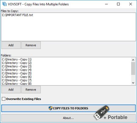 VovSoft Copy Files Into Multiple Folders 4.7 + Portable