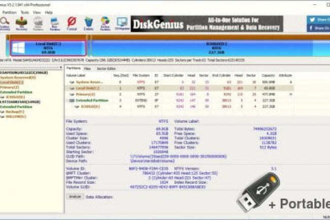DiskGenius v5.6.1.1580 + Portable
