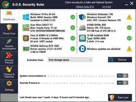 S.O.S Security Suite v2.9.0