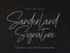 Sanderland Signature Font