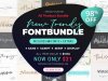 New Trends Fonts Bundle & Extras