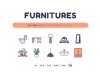 30 Icons Furnitures Part-01 Lineal Color Style