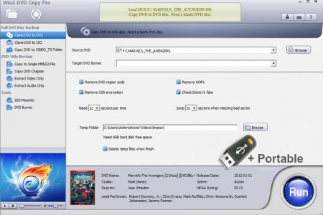 WinX DVD Copy Pro 3.9.8 + Portable