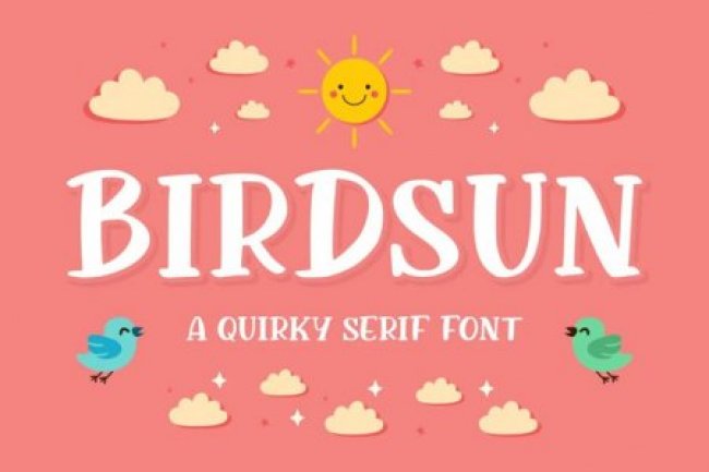Birdsun Font