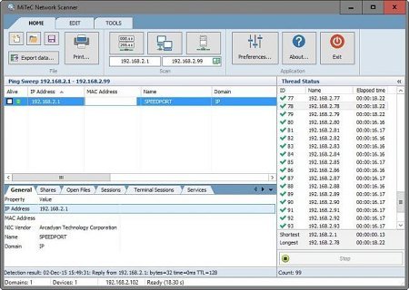 MiTeC Network Scanner v5.7.1