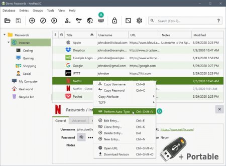 KeePassXC v2.7.7 + Portable