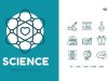 30 Icons Science Outline Style