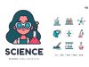 30 Icons Science Lineal Color Style