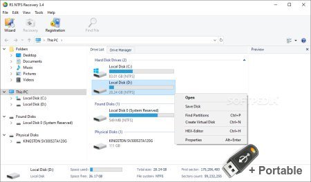 RS NTFS Recovery 3.8 + Portable