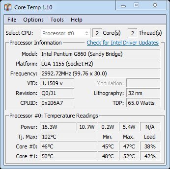 Core Temp v1.18.1