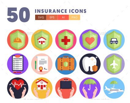 50 Insurance Icons
