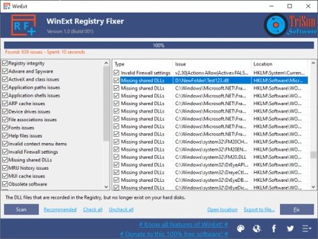 WinExt Registry Fixer v2.1 Build 005