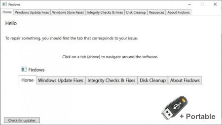 Fixdows 1.2 + Portable