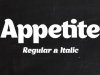 Appetite Font Family