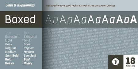 Boxed Font Family