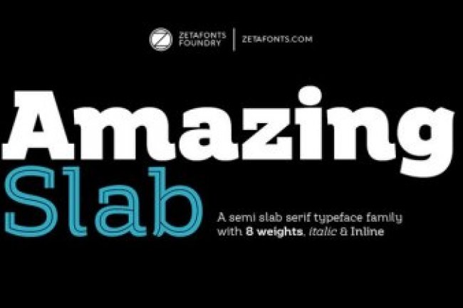 Amazing Slab Font Family