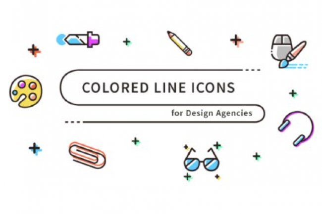 Colored Line Icons