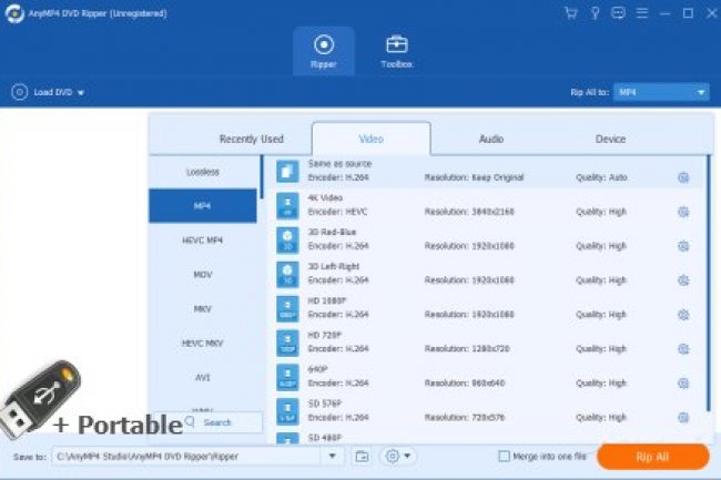 AnyMP4 DVD Ripper v8.1.22 + Portable