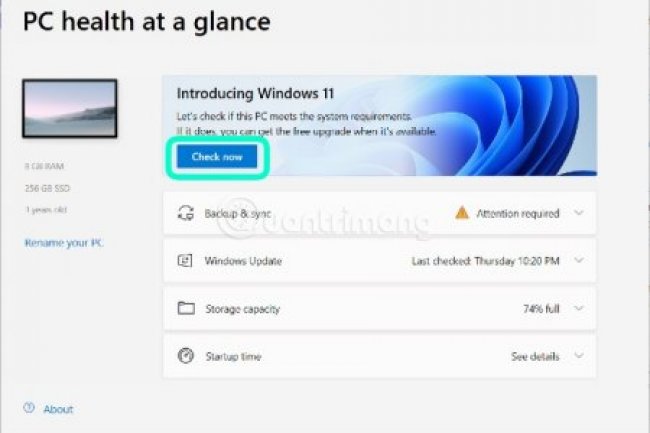 PC Health Check v3.1.2109.29003