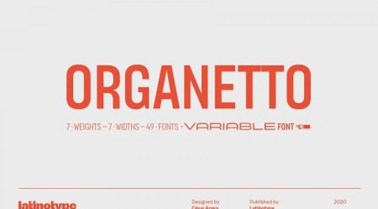 Organetto Font Family