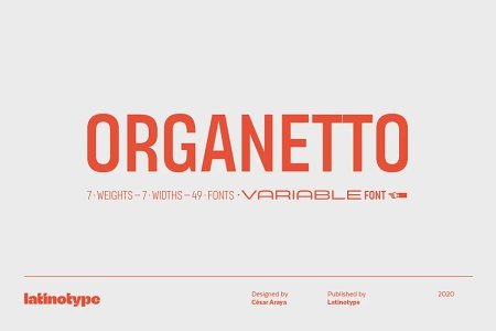 Organetto Font Family