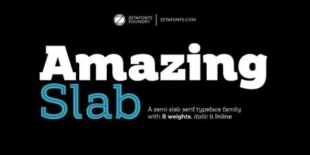 Amazing Slab Font Family