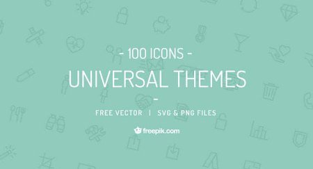 Universal Themes Vector Icon Set