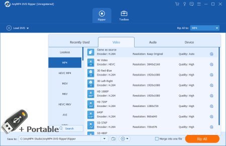 AnyMP4 DVD Ripper 8.0.36 + Portable