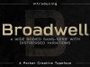 Broadwell Distressed Font
