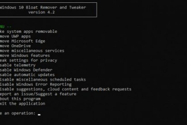 Windows 10 Bloat Remover and Tweaker v5.0