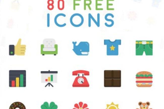 80 Flatilicious Icons