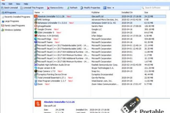 Glary Absolute Uninstaller v6.0.1.15 + Portable