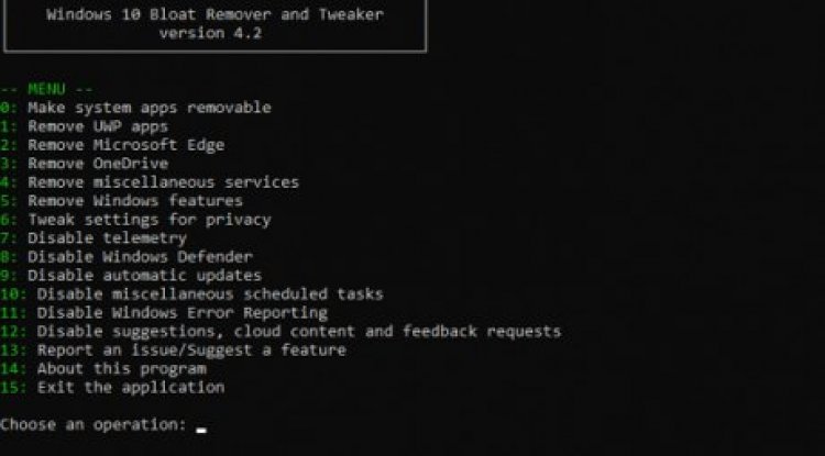 Windows 10 Bloat Remover and Tweaker 5.0