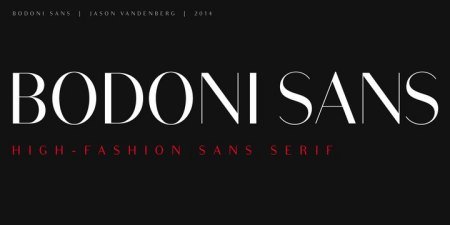 Bodoni Sans Text Font Family