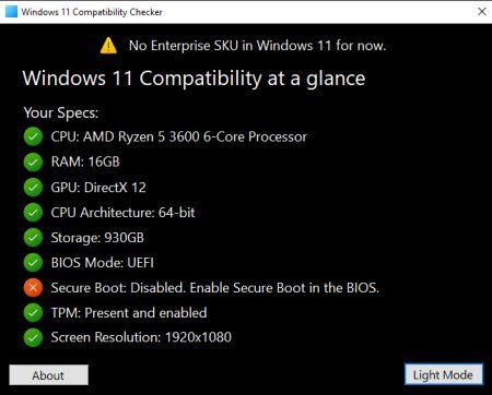 Windows 11 Compatibility Checker 2.5