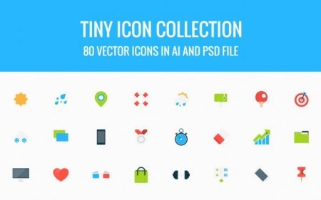 80 Tiny Vector Icons Collection