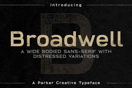 Broadwell Distressed Font
