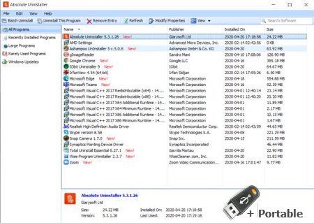 Glary Absolute Uninstaller v6.0.1.4 + Portable