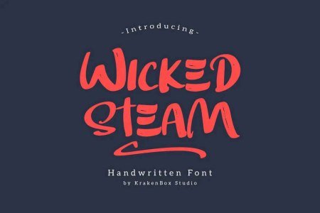 Wicked Steam Font