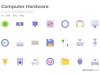 Computer Hardware Color Icon