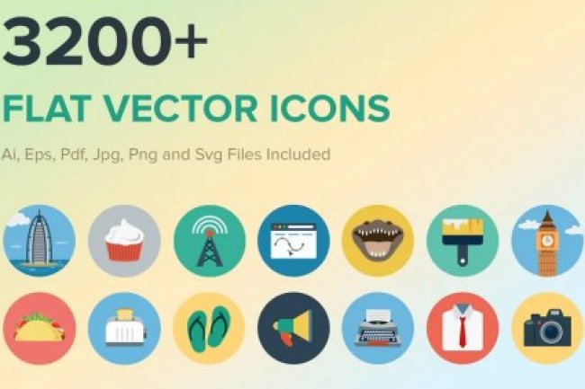 3200+ Flat Vector Icons