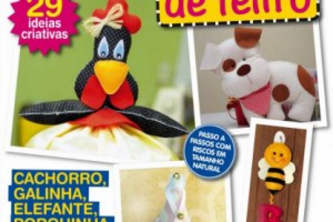 Arte com as Mãos - Bonecos de Feltro