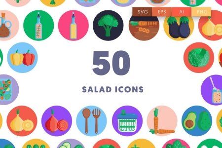 50 Salad Icons