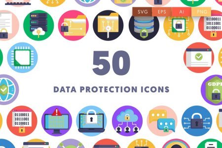 50 Data Protection Icons