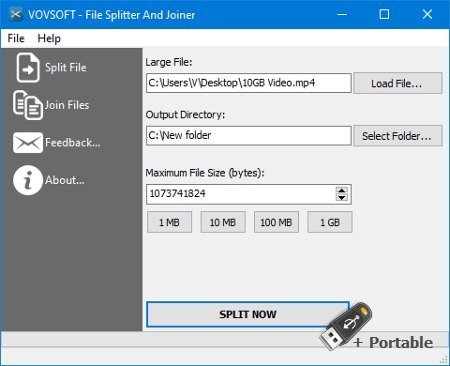 VovSoft File Splitter and Joiner 1.2 + Portable