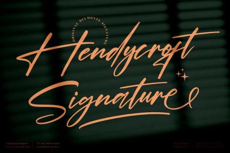 Hendycroft Signature Font