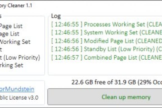 Windows Memory Cleaner v3.0.2